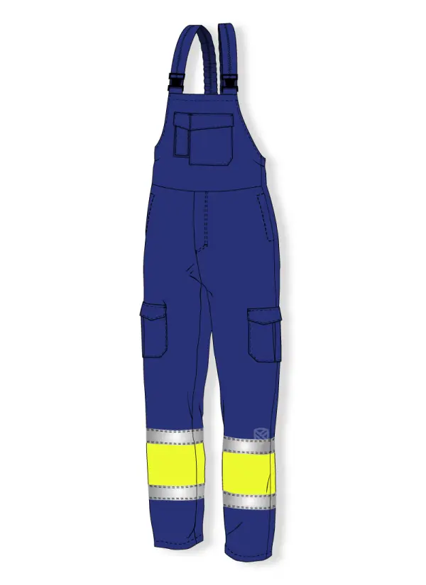 Gepolsterte Schutz-Latzhose vor Lichtbogenwirkung