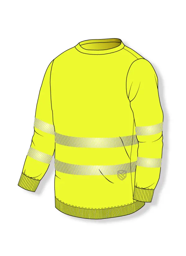 Hochsichtbares S-Sweatshirt