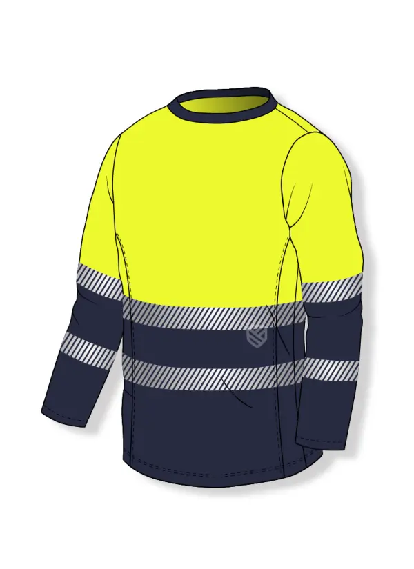S-Shirt mit hoher Sichtbarkeit und UV+50