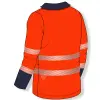 Poloshirt mit hoher Sichtbarkeit und UV+50 – Bild 4