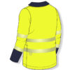 Poloshirt mit hoher Sichtbarkeit und UV+50 – Bild 2