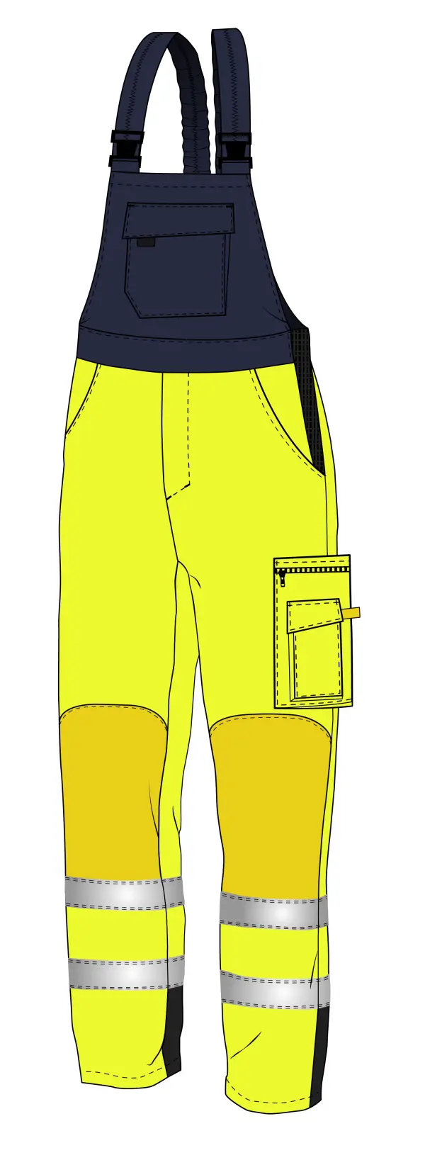 Warnschutz Latzhose