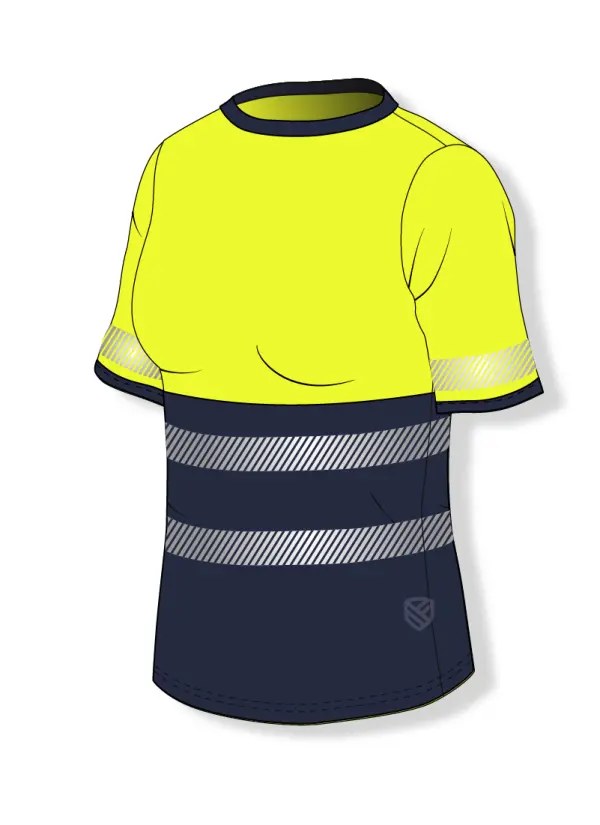 T-shirt mit hoher Sichtbarkeit und UV+50