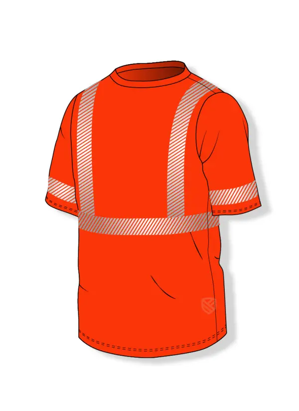 T-shirt mit hoher Sichtbarkeit und UV+50