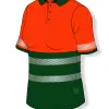 Damen poloshirt mit hoher Sichtbarkeit und UV+50 – Bild 3
